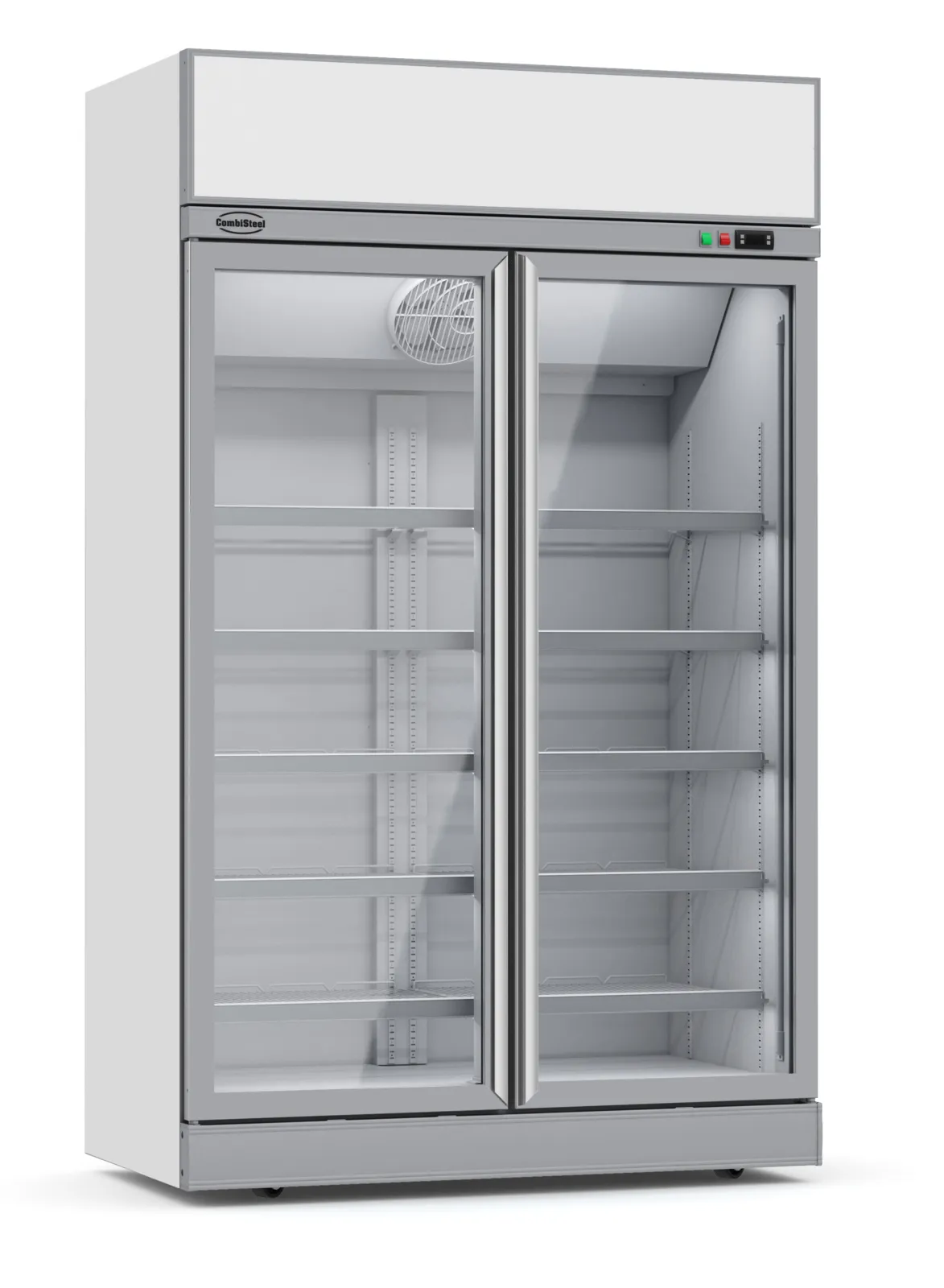 Positive Kühlvitrine mit 2 Glastüren - 1000 L