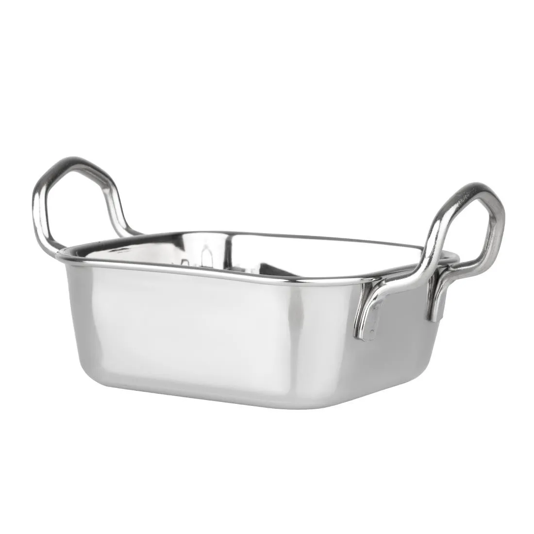 Plat de Présentation en Inox Carré - 115 x 115 mm