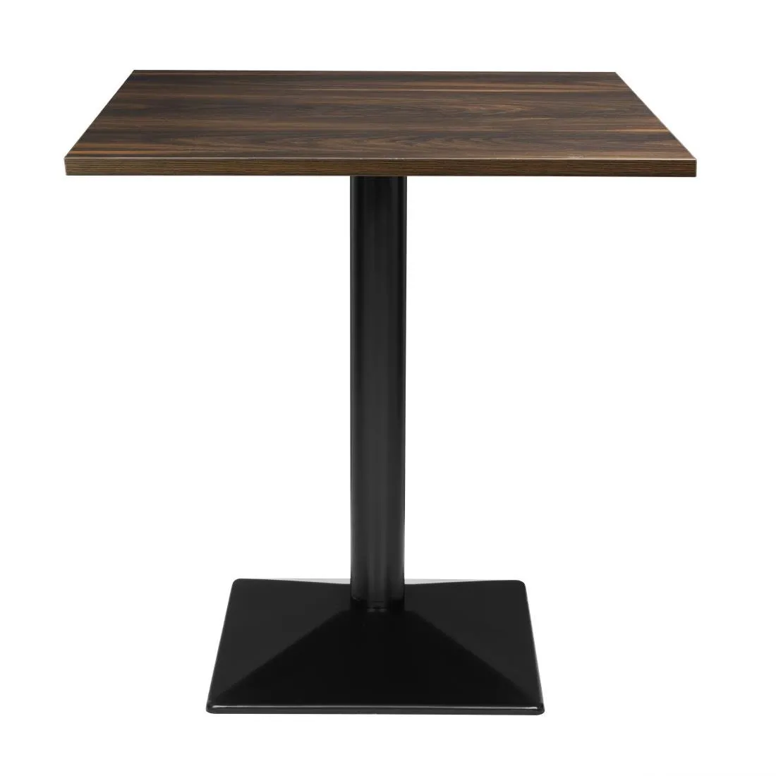 Vierkante Tafel Houtlook Donker - 70 x 70 cm