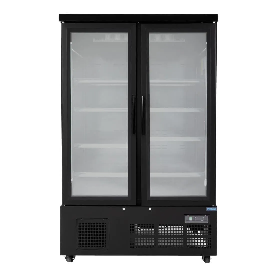 Koelvitrine met 2 Deuren - 744 L - Negatief Zwart