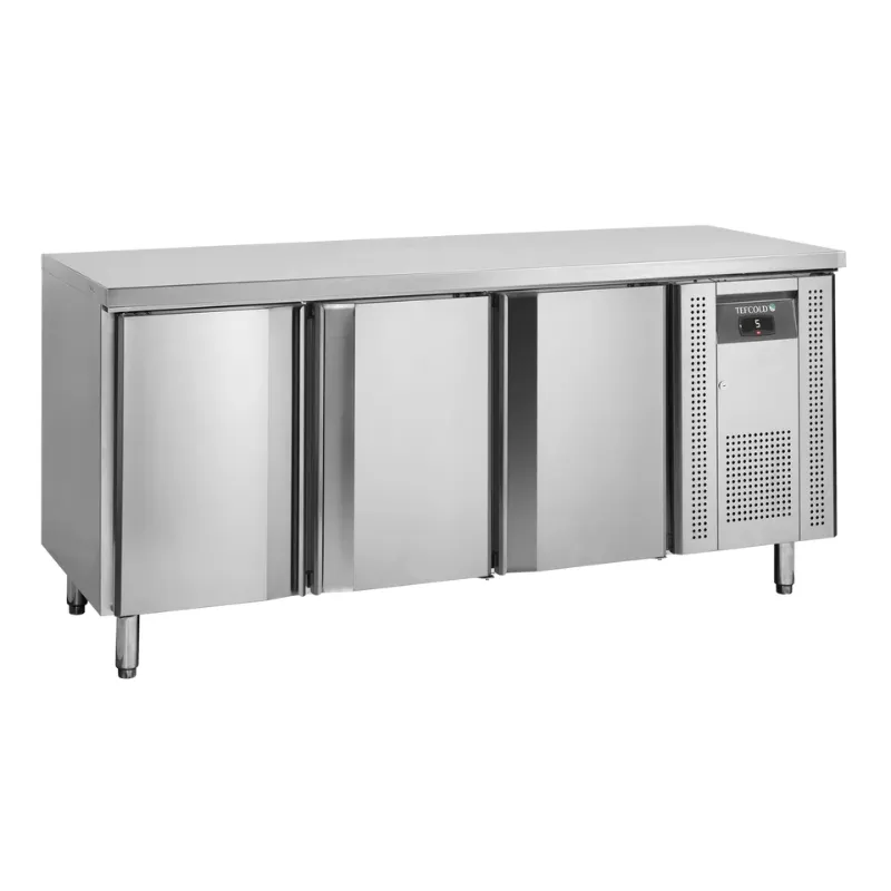 Table Réfrigérée en Inox - 3 Portes - GN 1/1