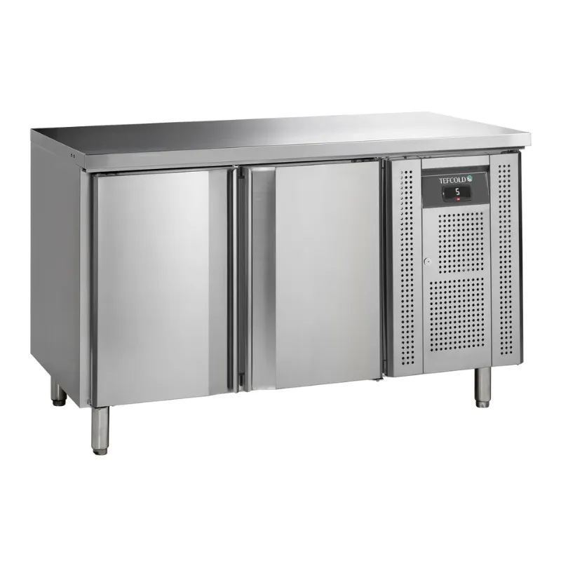 Table Réfrigérée en Inox - 2 Portes - GN 1/1