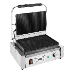 Einfacher Kontaktgrill Gerillt/Gerillt