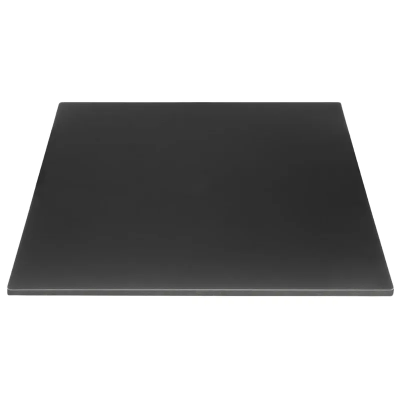 Plateau de Table Carré Noir Mat - 700 mm