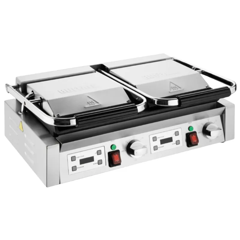 Grill de Contact Double Plaques Rainurées