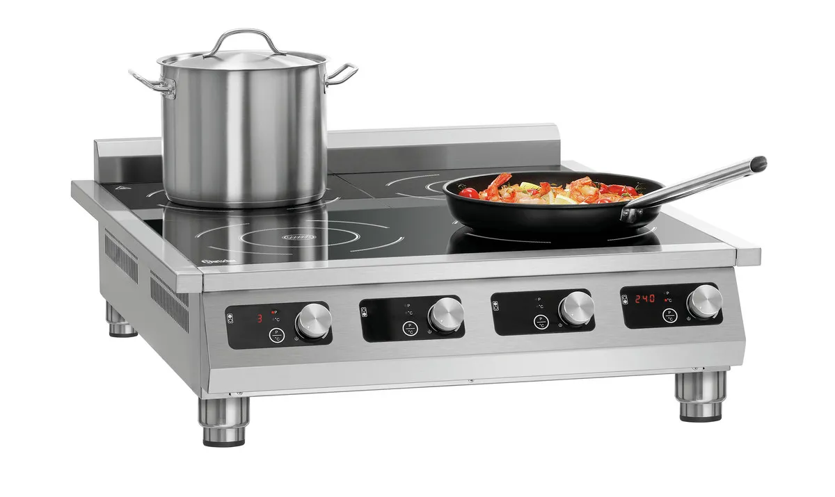 Induktionskochfeld 4 Brenner - 14000 W