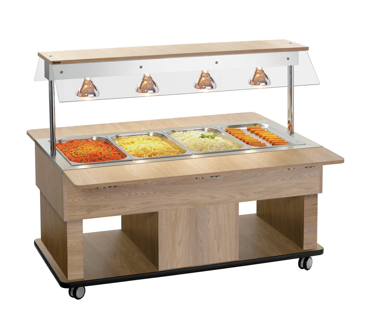 Chariot Buffet Chaud Enfant - 4 x GN 1/1