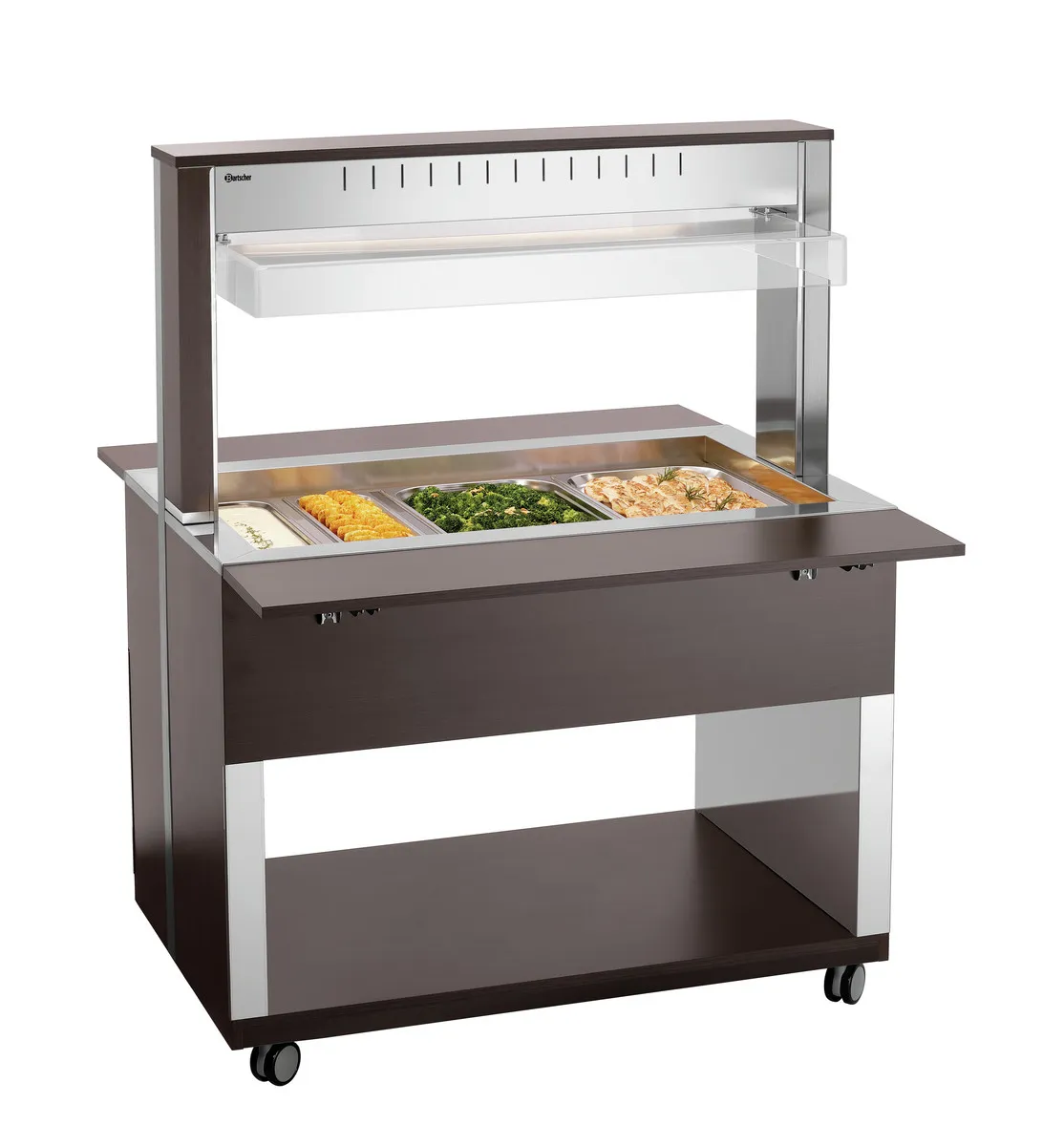 Chariot Buffet Chaud - 3 x GN 1/1