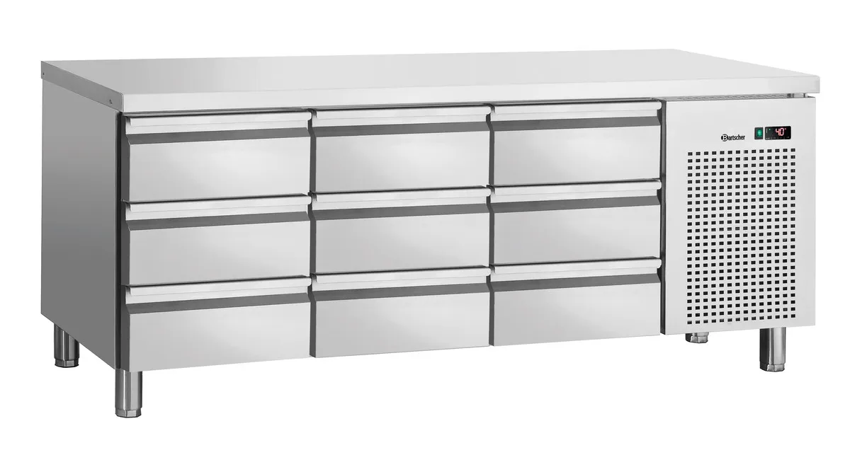 Positive Kühltisch 9 Schubladen GN 1/1