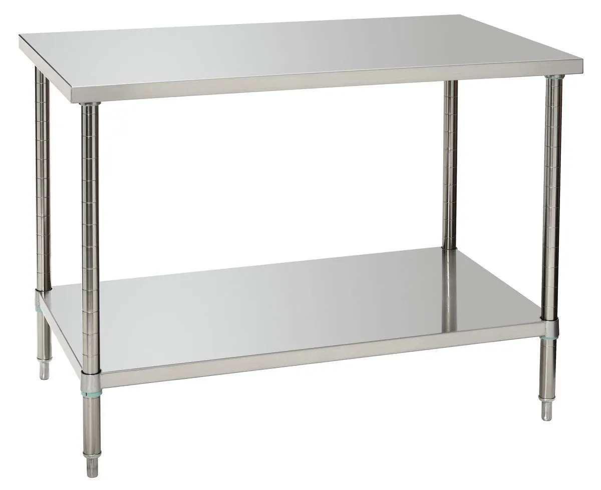 Table de Travail Inox avec Etagère Basse - P 700 mm - L 1200 mm