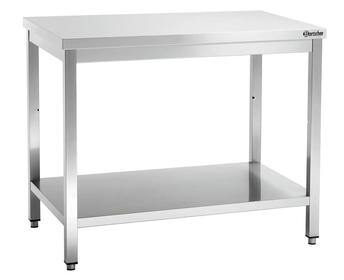 Table de Travail Inox avec Etagère Basse - P 700 mm - L 1000 mm