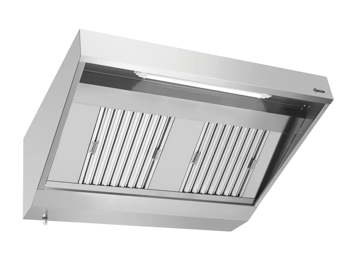 Wandhaube mit Motor und Beleuchtung - B 1400 x T 900 mm