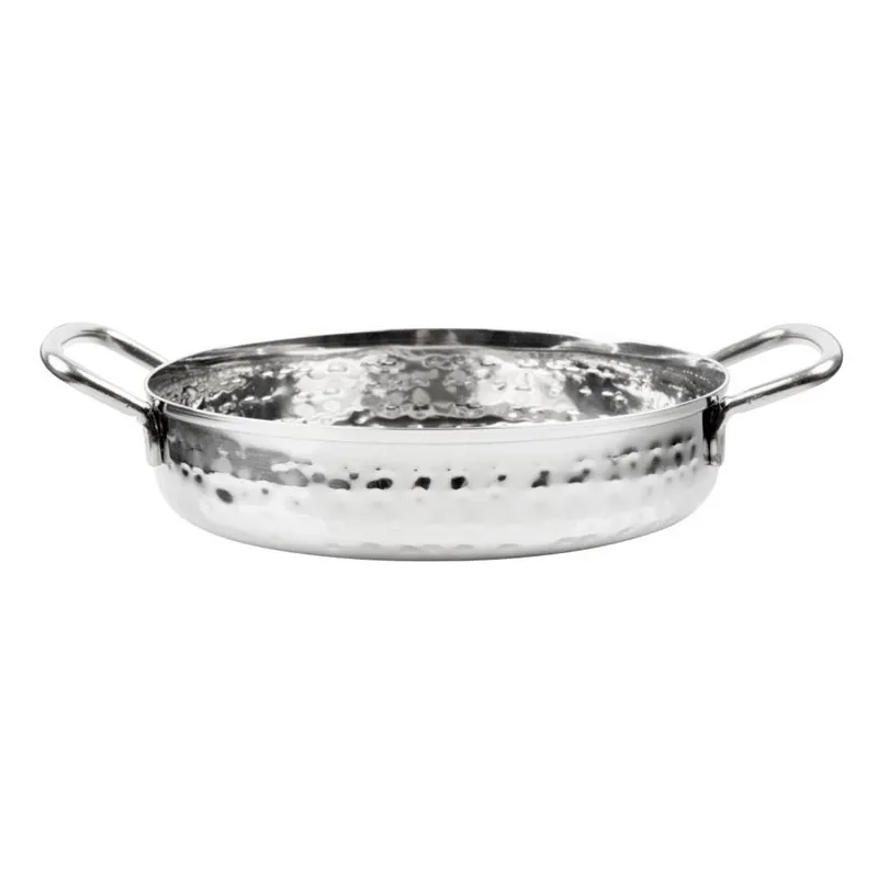 Plat en Inox Martelé Table Presentation 125mm