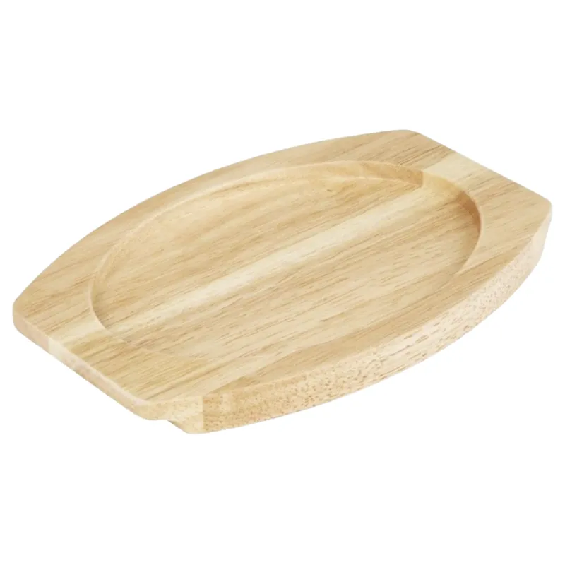 Plank voor Ovale Gietijzeren Schotel - 260x165 mm