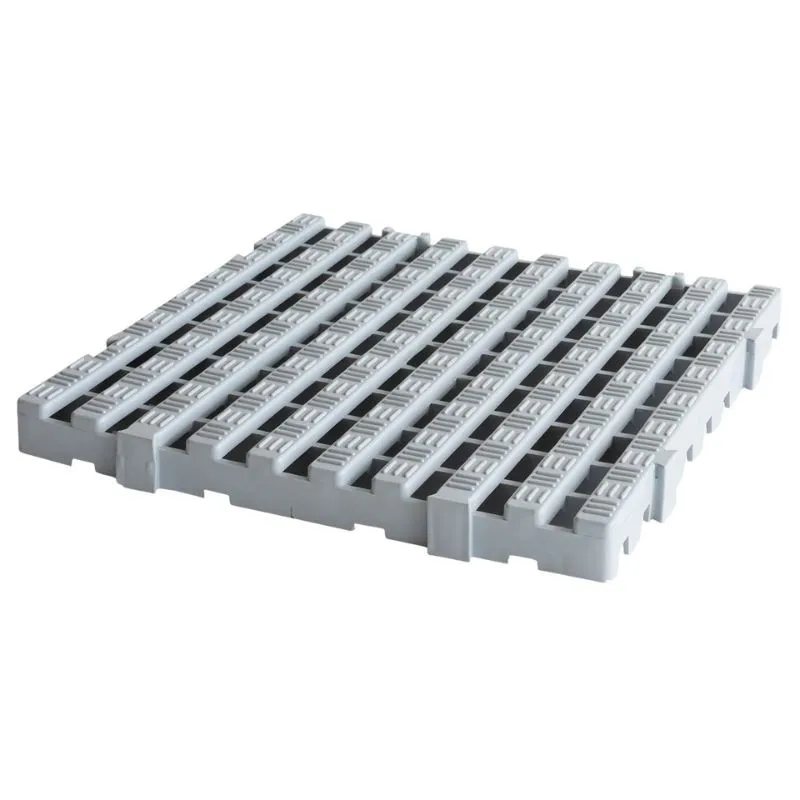Caillebotis HACCP - 50 x 50 cm - Epaisseur 50 mm - Gris