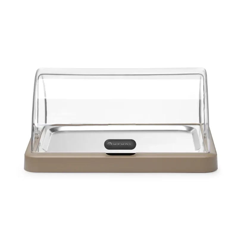 Buffetvitrine mit Schiebedeckel UNIQ - Beige
