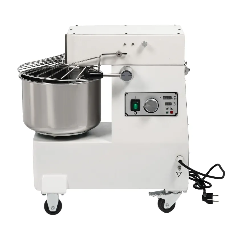 30 L Teigmaschine mit abnehmbarem Kessel und hochklappbarem Kopf - variable Geschwindigkeit
