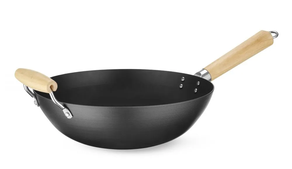 Wok met Houten Handvat - ø 110 mm