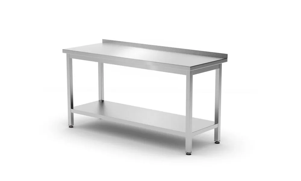Table de Travail Murale Kitchen Line avec Étagère - P 600 x L 1200 mm