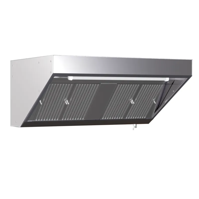 Snack-Dunstabzugshaube Tiefe 900 mit LED und ohne Motor - Länge 4400