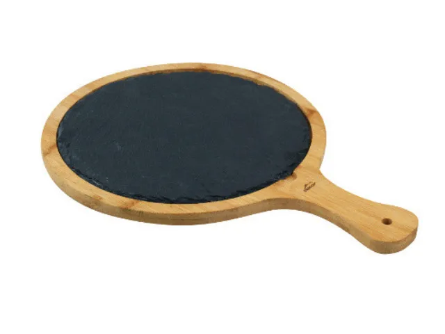 Schiefer- und Bambusplatte 38,5x28