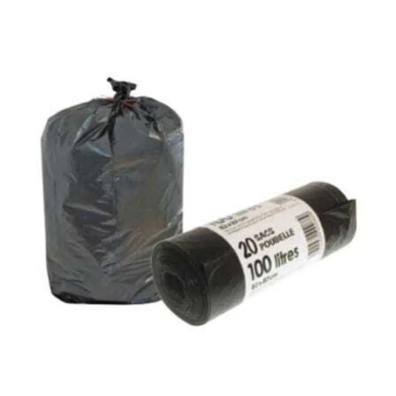 Sac Poubelle - 130 L - Rouleau de 20 Sacs