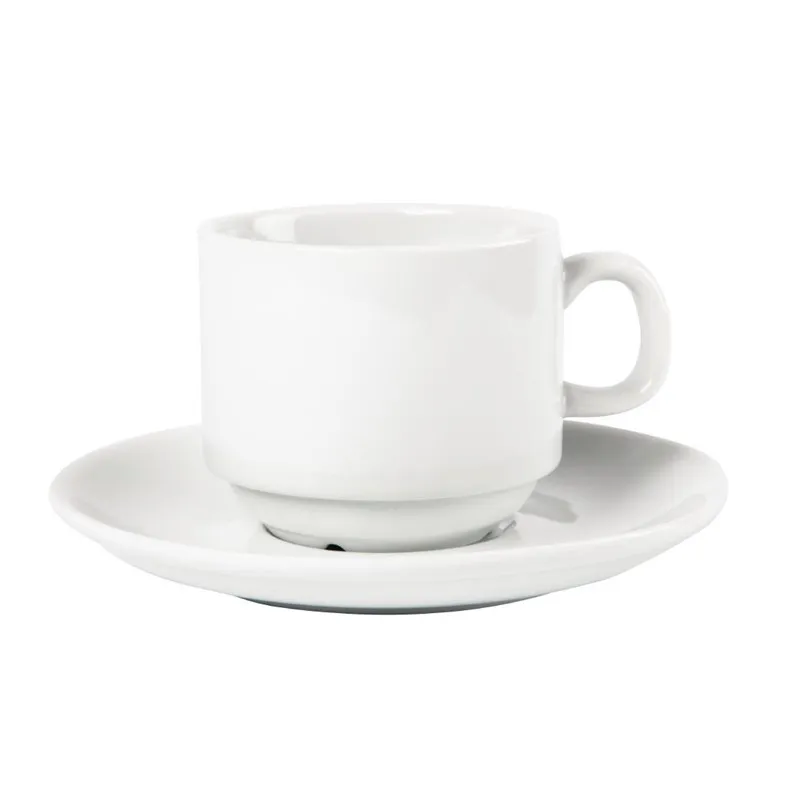 Tasse Empilable Blanche Whiteware 200 ml Ø 80 mm - Lot de 12