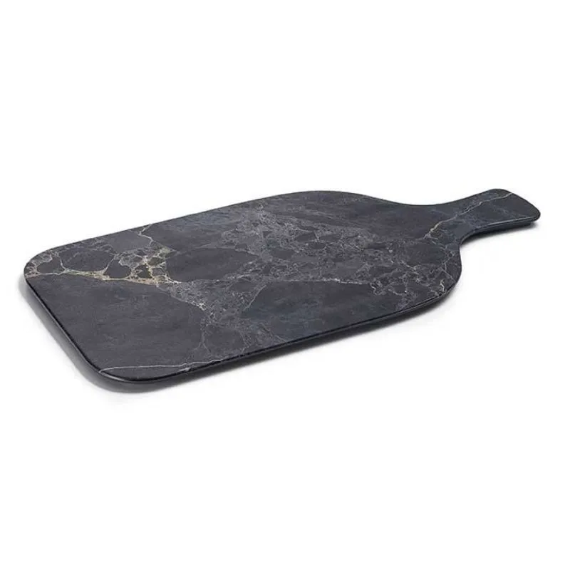 Schneidebrett mit Griff "Stone" aus Melamin - 400 x 195 mm