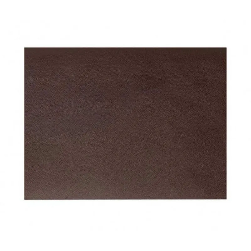 Tafelset Rechthoekig van Bruin Korrelig Leer Rinia - 45X30 cm