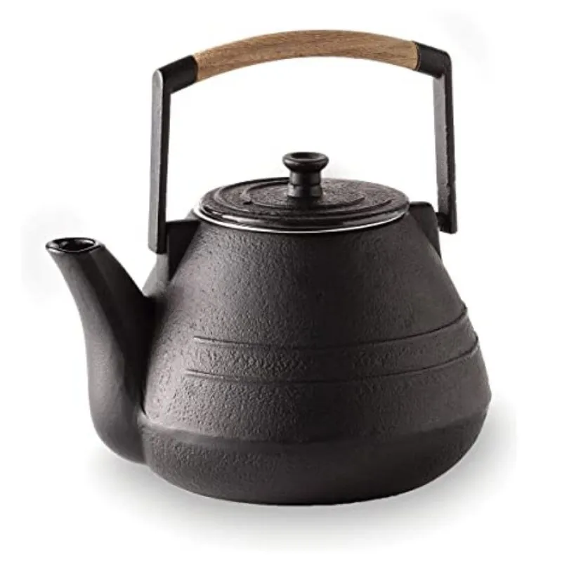 Théière Noire En Fonte D'Aluminium - 1 L