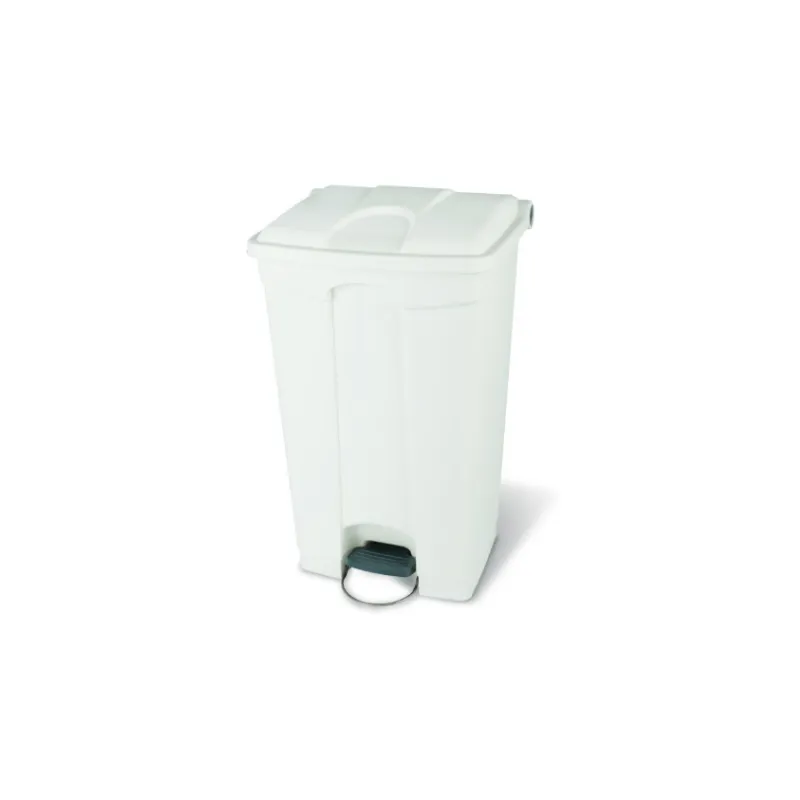 Mülleimer mit Pedal Weiß - 90 L