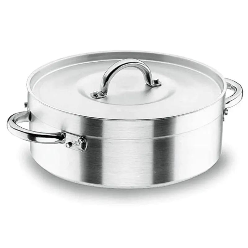 Braisière Professionnelle avec Couvercle - Chef-Aluminio - ø 28 cm - 6,7 L