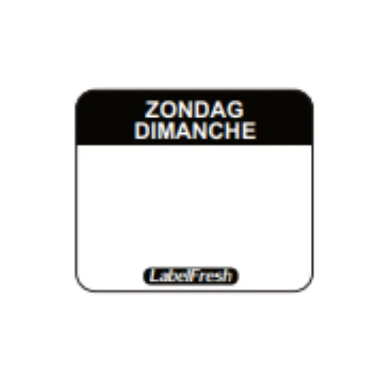 Traceerbaarheidslabel FreshEasy - Zondag - 30 x 25 mm - Pak van 1000