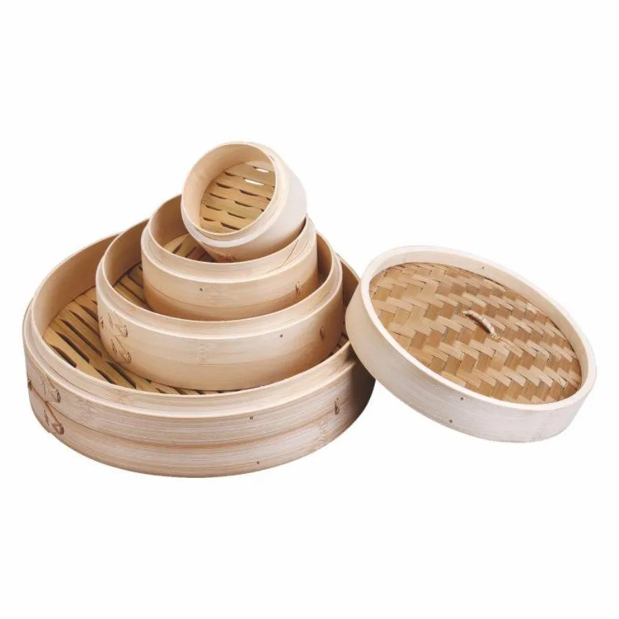 Ronde Bamboe Stoomkoker - Ø 13 cm