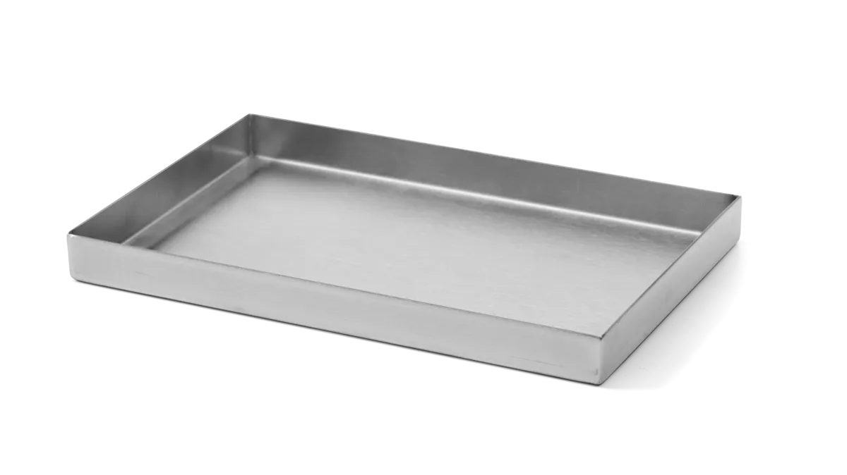 Edelstahlplatte - 295 x 195 mm