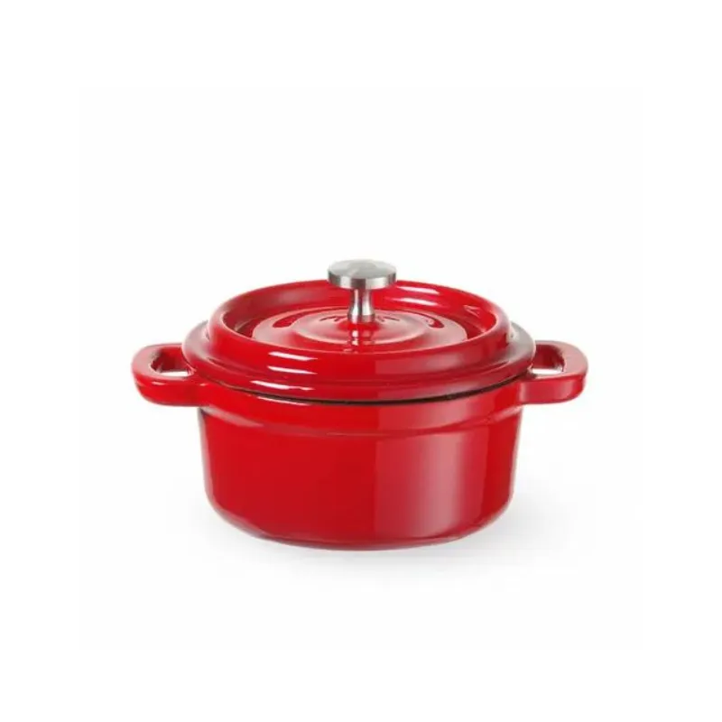 Cocotte en Fonte Émaillée Rouge - 0.27 L