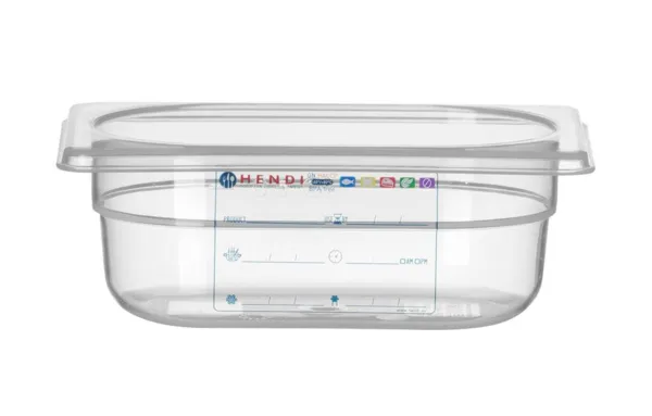 Boîte de Stockage Gastronorme GN 1/9 - 0,6 L - H 65 mm