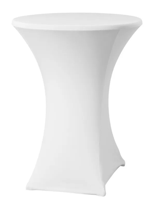 Housse pour Table Haute Blanche - 700 mm de Diamètre