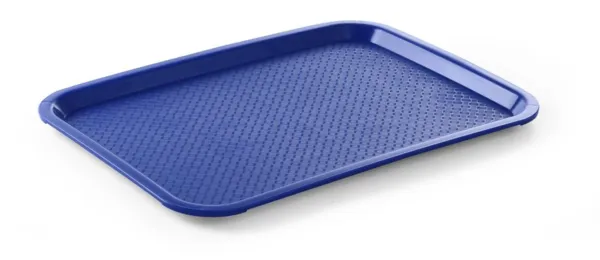 Plateau Rectangulaire Fast-Food Bleu - 415 x 305 mm