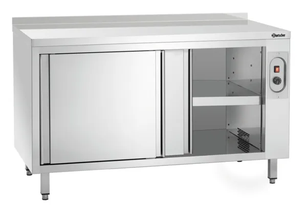 Verwarmde kast met achterwand - L 1400 x D 700 mm
