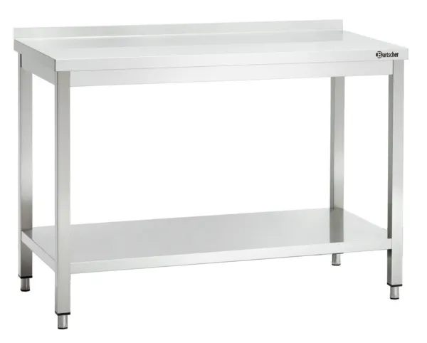 Table Inox avec Dosseret - L 1200 x P 600 mm