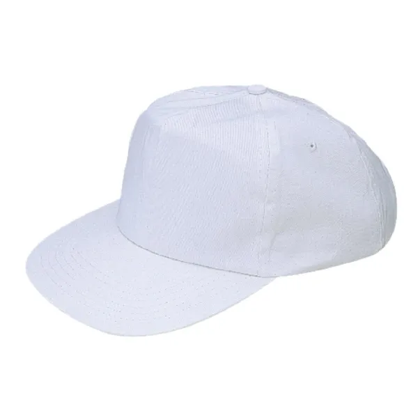 Casquette Baseball Blanche avec Sangle Réglable - Taille Unique