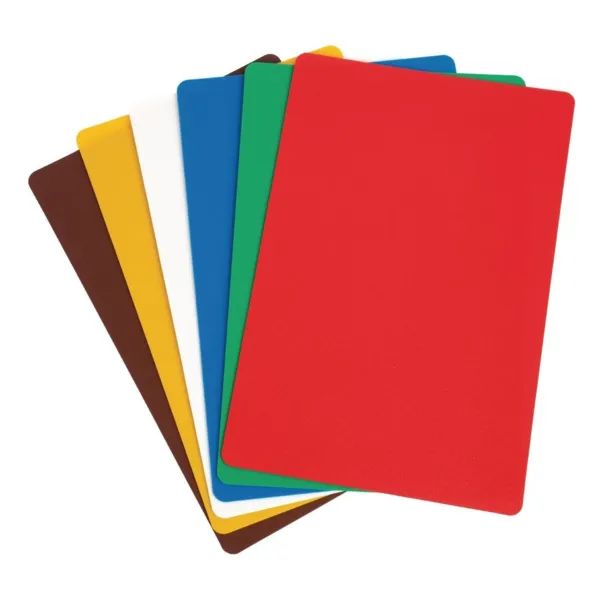 Planches à Découper Flexibles en Polypropylène - 450 x 300 mm - Epaisseur 1,5 mm - Lot de 6