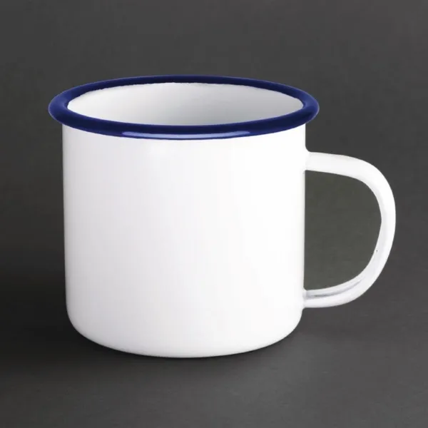 Grand Mug à Soupe en Acier Émaillé 670 ml - Lot de 6