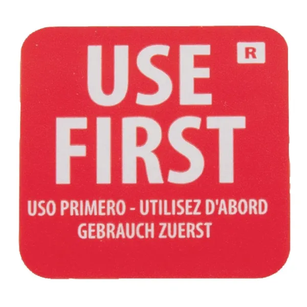Etiketten "Zuerst verwenden" - Packung mit 1000