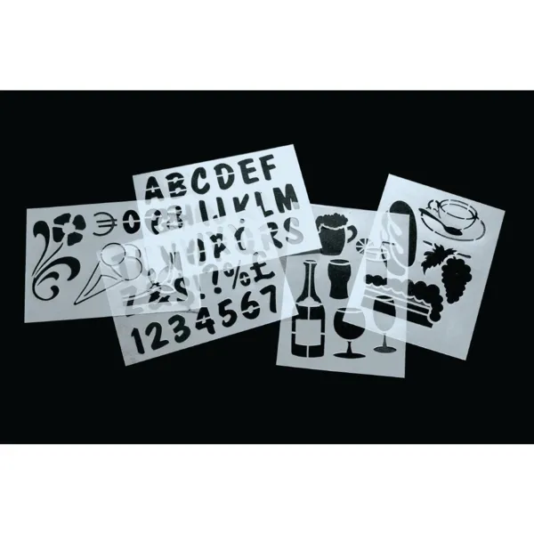 Set van sjablonen voor schoolborden - Set van 5