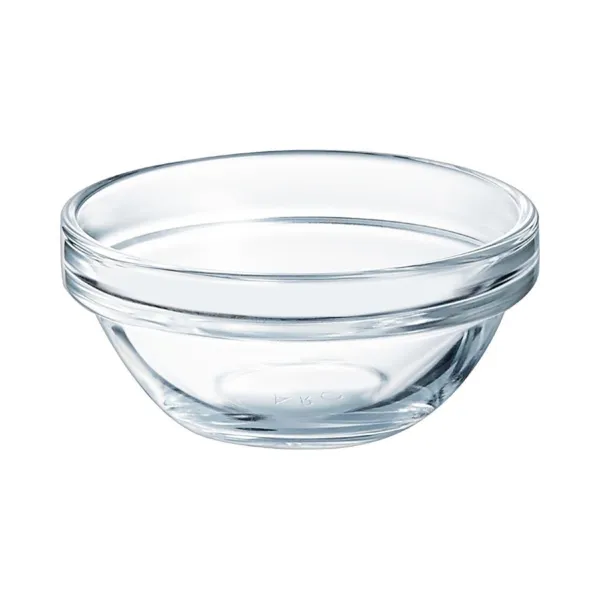 Stapelbare glazen slakommen - Ø70mm - Set van 6