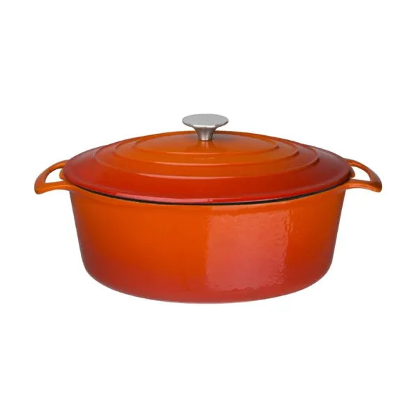 Großer ovaler Orangentopf - 6L