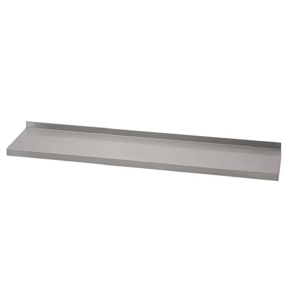 Wandplank van roestvrij staal zonder beugels - L 1000 x P 400 mm