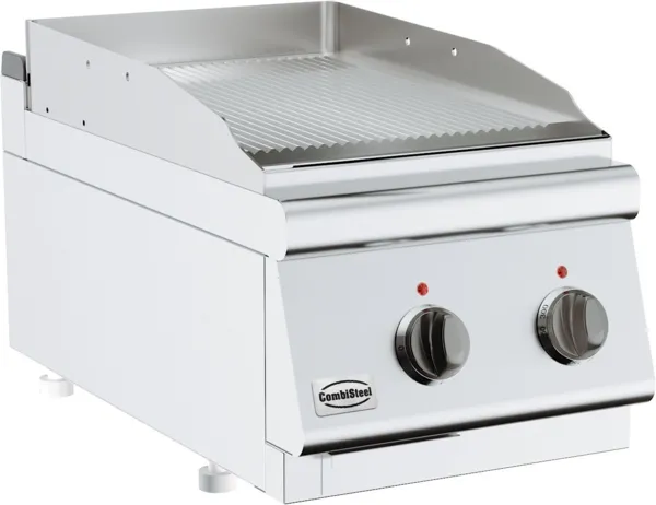 Elektrische gerillte Plancha zum Aufstellen - 700 - 400 V